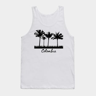 Colombia Palm Trees Silhouette Tank Top